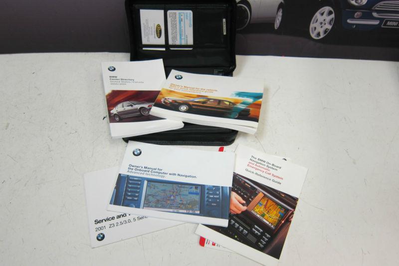 Bmw e38 740i 750il owners hand book information manual & leather wallet booklet