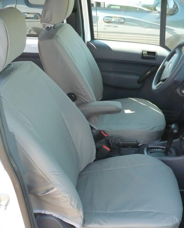 Exact seat covers: 2010-2012 ford transit van front buckets in gray velour