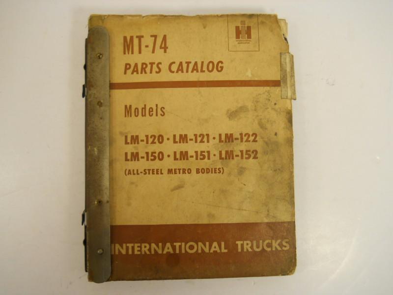 International harvester trucks parts catalog-mt74-revision