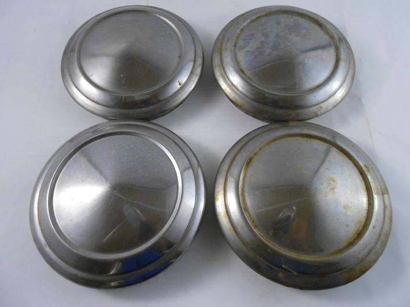 Vintage ford chevy dodge  dog dish hubcaps set of 4
