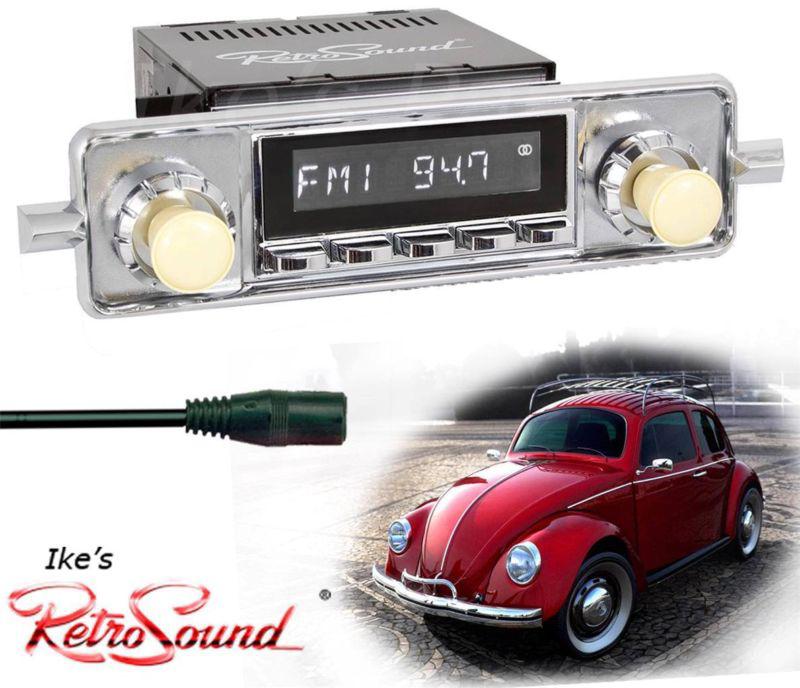 Retrosound 58-67 vw bug/beetle rc900c-2 radio/3.5mm aux-in for ipod/push button