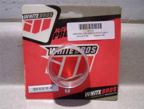 Nos white bros. clamp end cap (tapered)  49mm xcr slp only p/n 06-402/cc-102{fbc