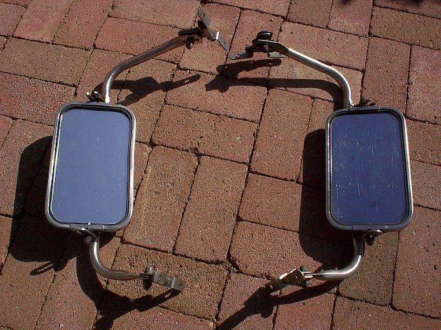 Vintage truck towing mirrors, side mirrors, old van mirrors, stainless steell