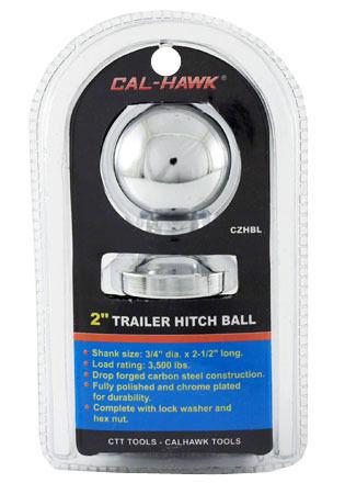 Hitch receiver ball trailer ball  2" x 3/4" shank trailer hitch ball