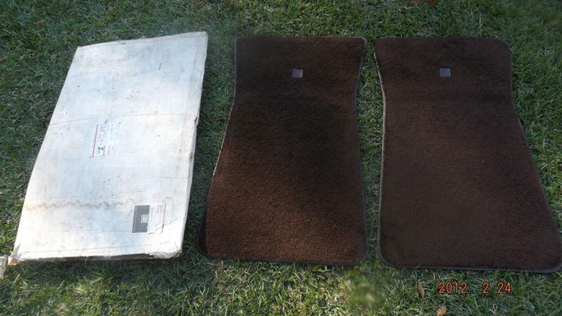 Nos 1969 69 camaro z28 carpet floor mats briar brown nr!!