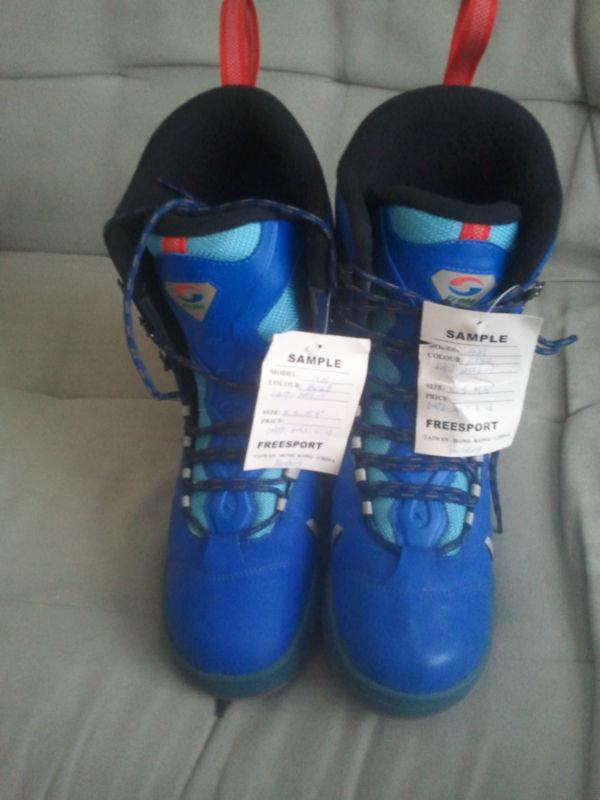 New size 8 snowmobile boots blue classic - freesport