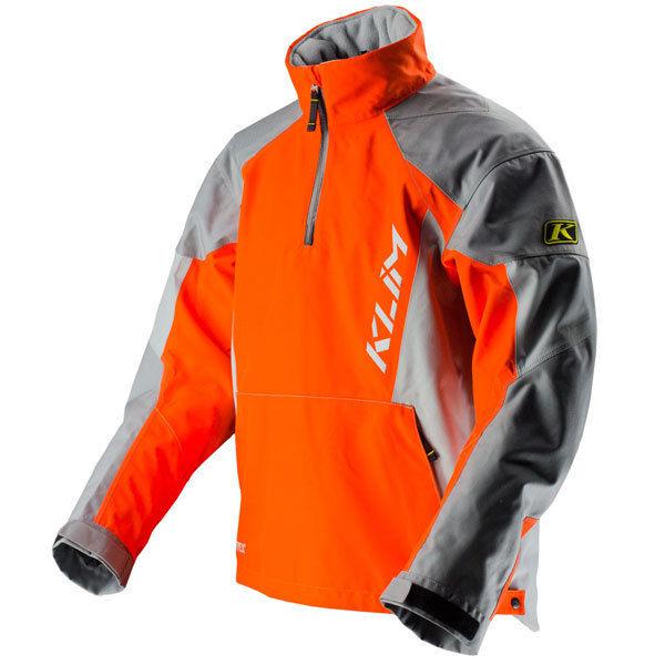 Klim powerxross pullover jacket snowmobile orange size large (3572-005-140-400)