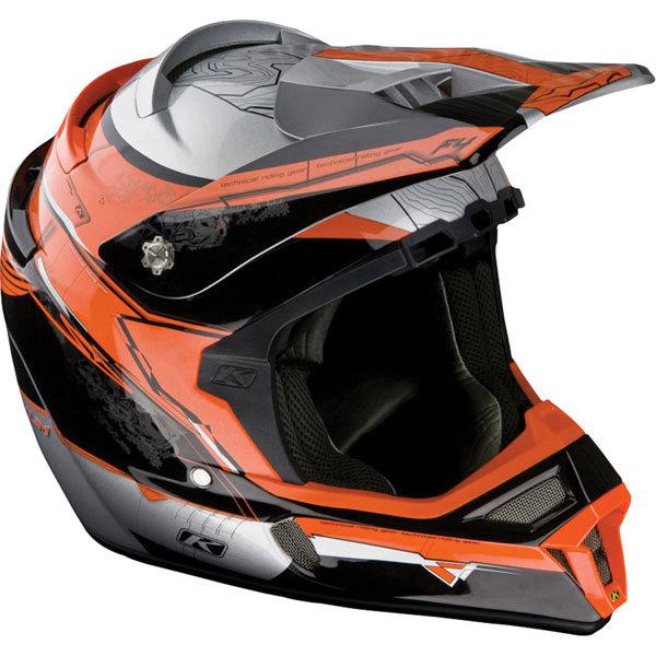 Orange xl klim f4 helmet