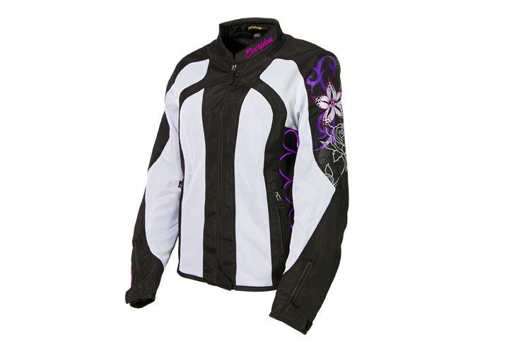 Scorpion nip tuck ii 2 orchid medium textile motorcycle womens jacket med md m