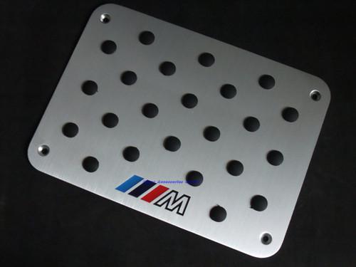 New sport aluminium alloy floor mat carpet plate pedal for bmw m