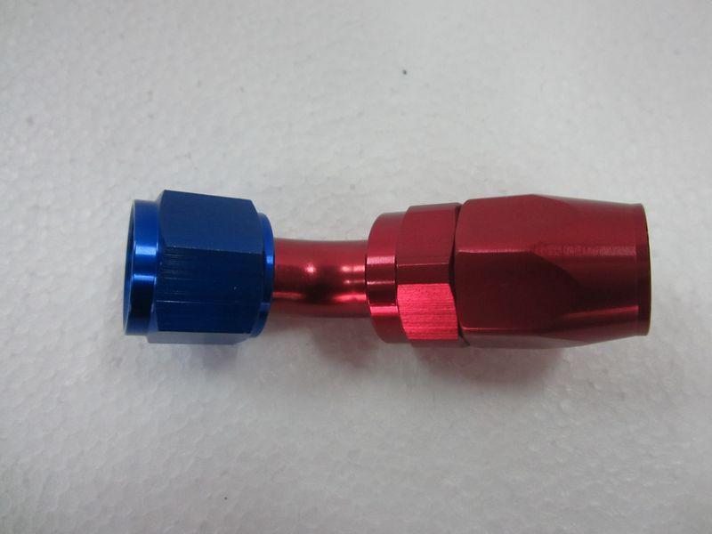 An10 10an anodized aluminium 45 degree swivel seal hose end fitting adapter