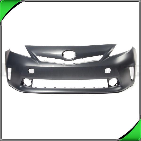 New bumper cover front primed 2012-2013 toyota prius v-two to1000388 wo pcs&led