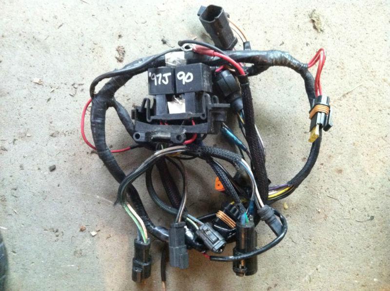 1997 johnson 90 hp outboard motor trim relays and harness