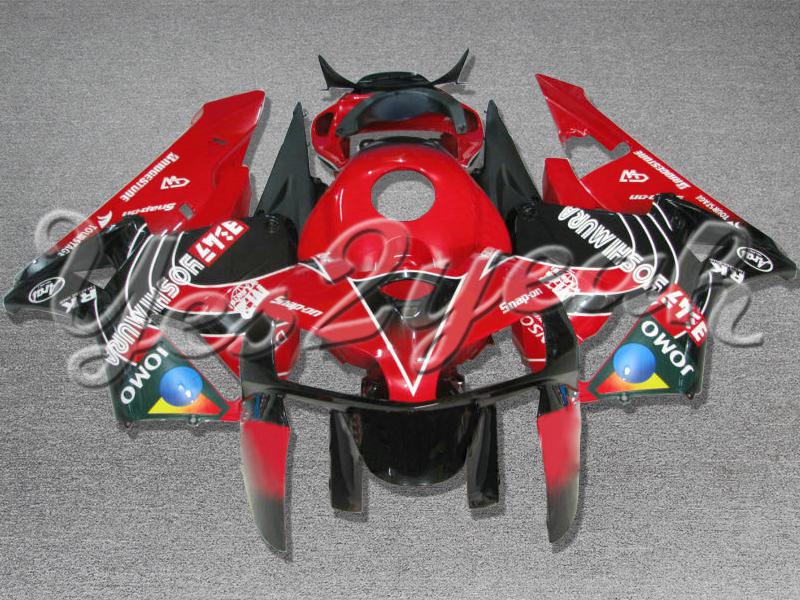 Injection molded fit 2005 2006 cbr600rr 05 06 jomo red black fairing zn1061