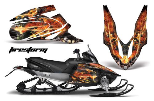 Yamaha apex graphic sticker kit amr racing snowmobile sled wrap decal 06-11 fire