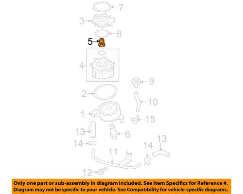 Subaru oem 04-08 forester 2.5l-h4 oil cooler-connector 21686aa000