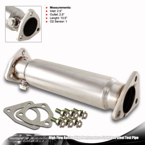 Stainless steel t-304 racing test pipe for 1992-2001 honda prelude 86-93 accord