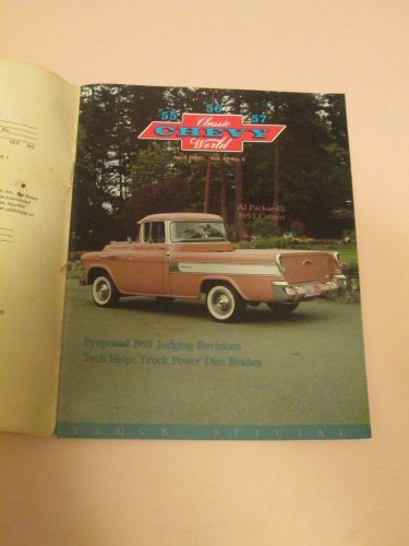 1955 1956 1957 classic chevy international magazine april 1991