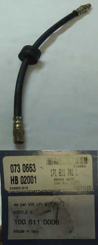 Meyle hydraulic front brake hose for vw ~ 171 611 701 l
