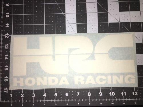 Hrc honda racing team atc honda yamaha suzuki 5x12 die cut decal white