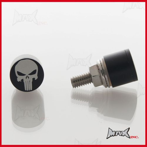 Punisher  - lasered logo alloy stainless steel license number plate tag bolts