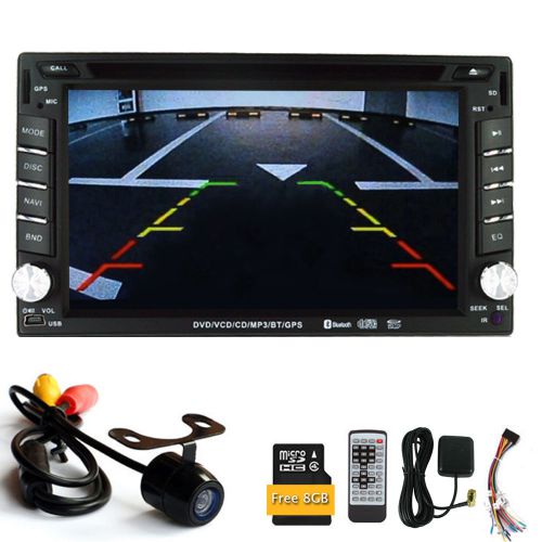Double 2 din 6.2&#034; gps car dvd mp3 player touch screen in dash stereo tv+camera