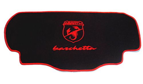 Fiat barchetta - abarth trunk mat black-red