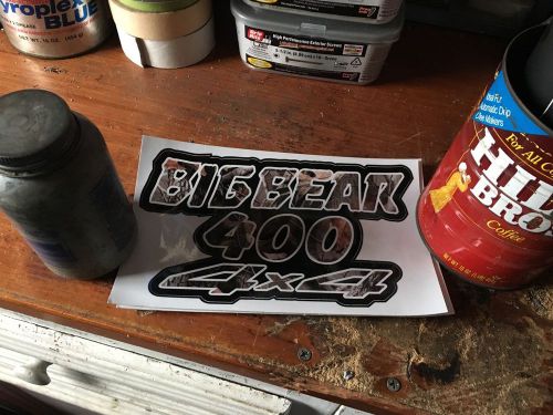 Yamaha big bear 400 4x4 camo decals stickers new atv fits all years