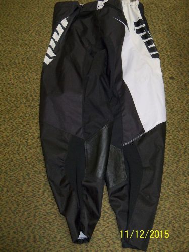Thor racing motocross phase core pants size 44 white/black nos
