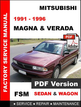 Mitsubishi 1991 1992 1993 1994 1995 1996 magna service repair workshop manual