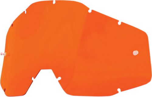 100% motorcycle lens racecraft / accuri adult fitment orange lens 51001-006-02