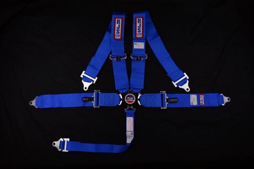 Rjs racing equipment sfi 16.1 cam lock 5 point racing harness blue 1031703