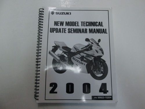 2004 suzuki new model technical update seminar manual factory oem book 04 ***