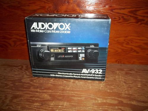 Vintage 1982 audiovox radio cassette player new in the box nos free shipping!!!
