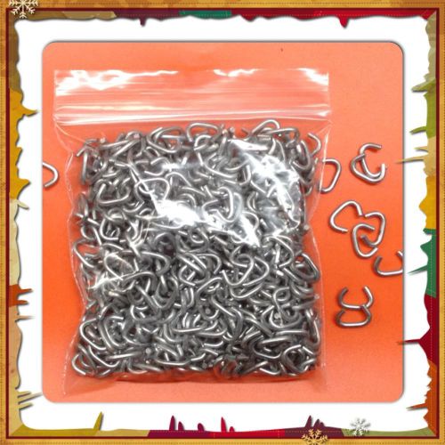 500 hog rings 3/8&#034; galvanized for sausage casing, tags, shock cord, doll repairs