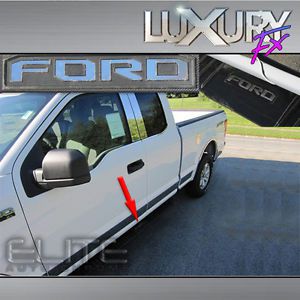 Stainless ford side step letter insert kit fit for 15-16 ford f-150 - luxfx2704