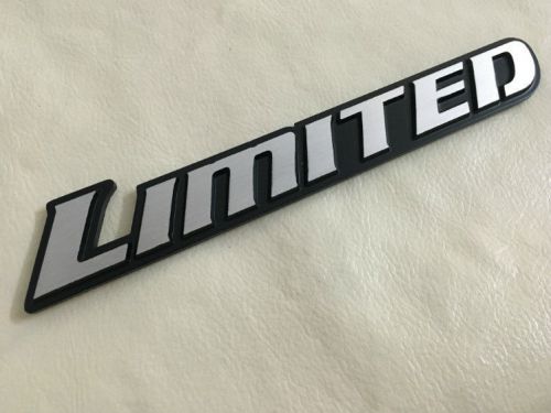 Limited brushed sticker 3d metal universal logo emblem badge decal car auto