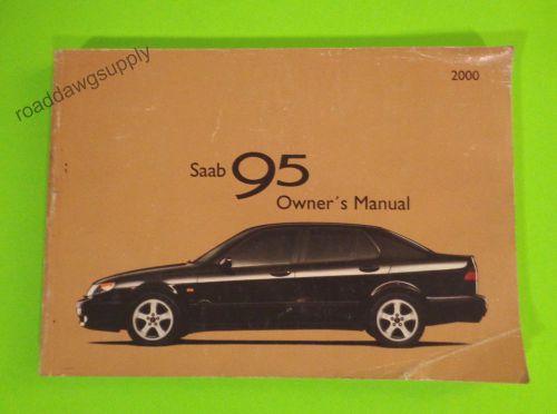 2000 saab 95 owners manual owner&#039;s guide book