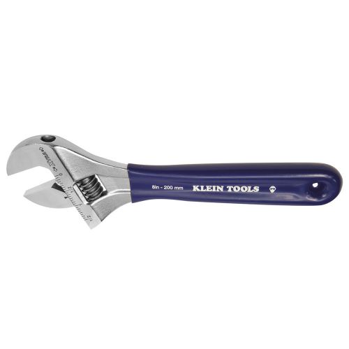 Klein tools extra-wide jaw 8&#034; adjustable wrench -d509-8