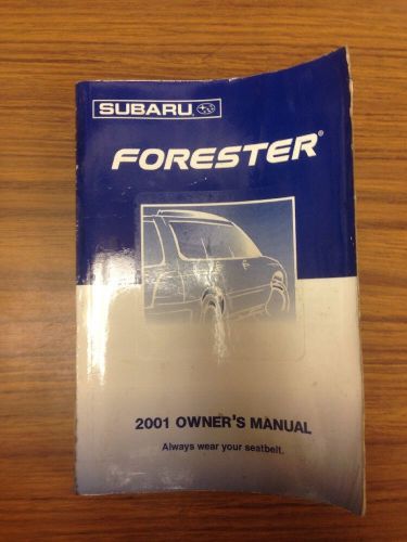 2001 subaru forester owners manual