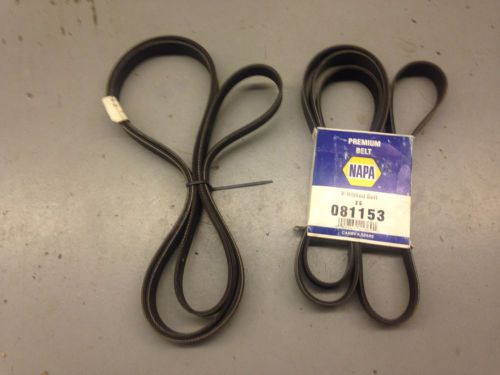 2- napa 25-081153 / cat 20-7858 serpentine belt fits cat c10 and others