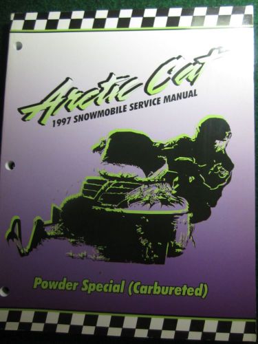 1997 arctic cat snowmobile service repair shop manual powder special carbureted