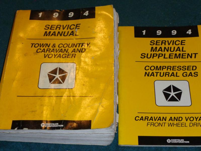 1994 dodge caravan / plymouth voyager / chrysler town & country shop manual set