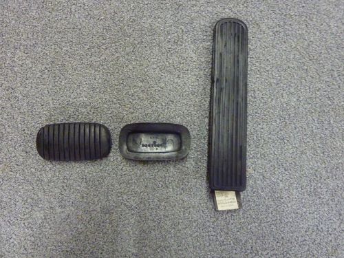 Gas pedal with brake/clutch rubbers nos new 1955-57 chevy &amp; 1955-57 vette