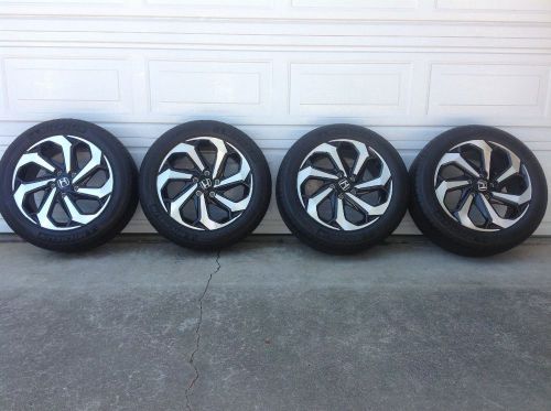 2016 honda accord factory 17&#034; wheels and tires oem