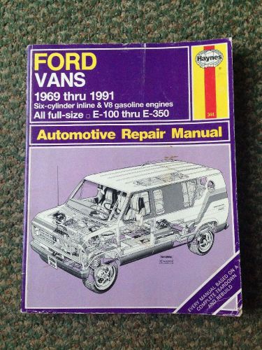 1969 thru 1991 ford full size vans haynes repair manual 39090 (344)