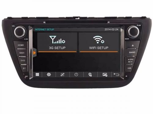 Car dvd headunit stereo radio for suzuki s cross 2014-2015 gps navi bluetooth