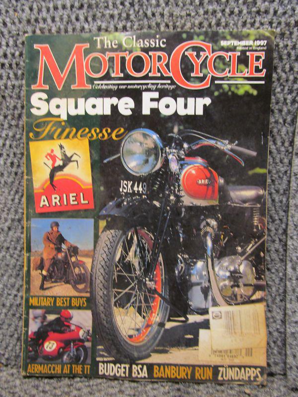 The classic motorcycle square four finesse 1997 magazine budget bsa 71 page  