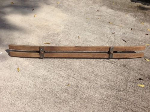 1920s hickory wood accessory bumper! ford speedster race car brass