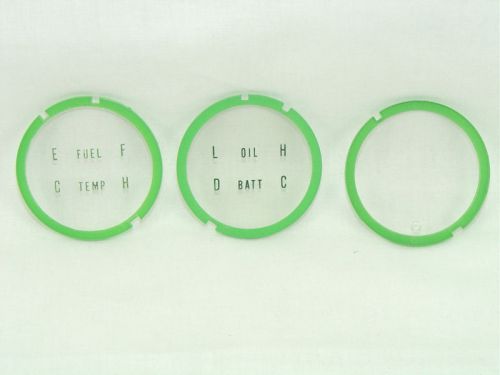1967 camaro console gauge lens set 3 lenses exact and correct show quality!
